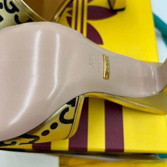 Women’s Gucci X Adidas, slide sandals, size 39.5 made in Italy - Picture 7 of 9